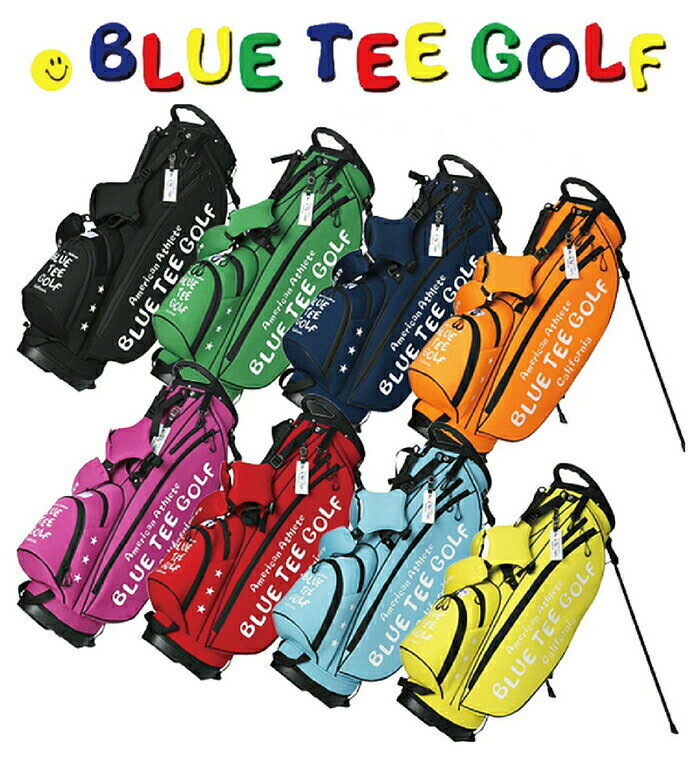 【お買い物マラソン期間中 ポイント5倍】BLUE TEE GOLF California ブルーティーゴルフ カリフォルニア キャディバッグ スタンドバッグ ストレッチ 9型 5分割 46インチクラブ対応 2.5kg