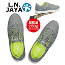 エルエヌジャヤ L.N.JAYA 超軽量 スパイクレス ゴルフ シューズ スニーカー タイプ グレー lnsh-1785