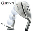 【お買い物マラソン限定 ポイント5倍】GiTEN-72 ジーアイテン スーパー サンド ウェッジ 72度 34インチ カーボンシャフト 径1.8 エラストマーラバー 太グリップ 右打ち用 ルール不適合