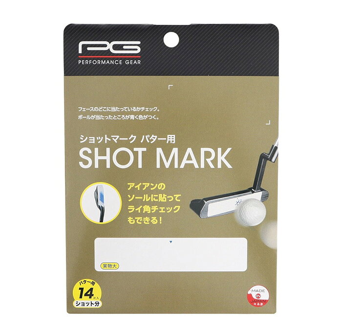 PG パフォーマンスギア ショットマーク パター用 打点チェック ライ角チェック シ...