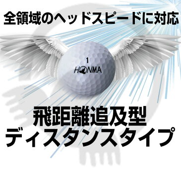 【送料無料！3ダースセット】 ホンマ ゴルフ ボール D1 D-1 まとめ買い 368ディンプル 2ピース ソフトアイオノマー 本間ゴルフ BT1801