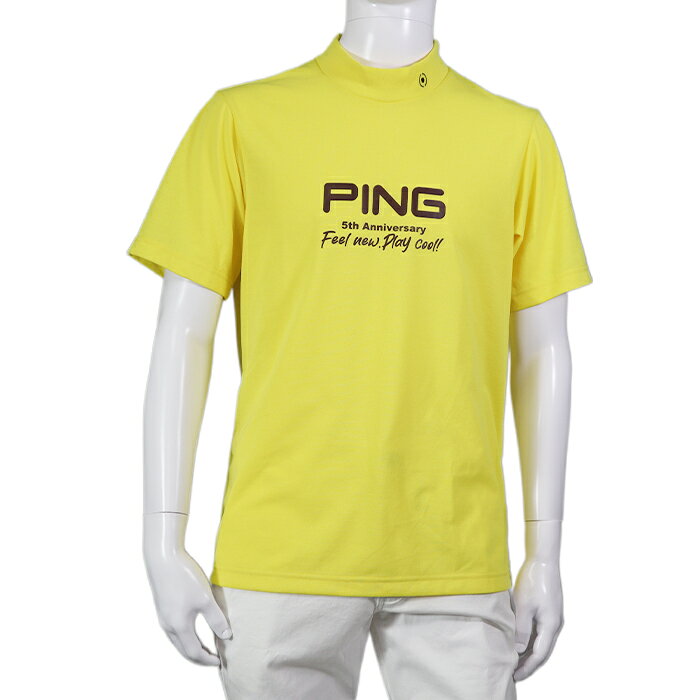 楽天市場】モックネック ping ゴルフ 半袖（カラーイエロー）（メンズ