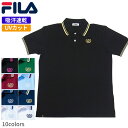 フィラ ゴルフ メンズ 半袖 ポロシャツ 2ライン 月桂樹 吸汗速乾 UVカット FILA 747-679