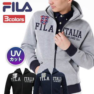 フィラ ゴルフ メンズ 長袖 フード付き フルジップ パーカー UVカット 全3色 FILA 788-401G