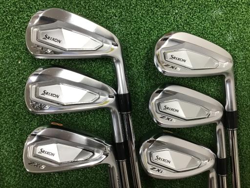 【中古】 ダンロップ SRIXON ZXi5 6S アイアンセット IR 純正特注シャフト (フレックスS) メンズ 男性..