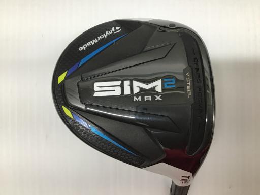 中古 Cランク （フレックスS） テーラーメイド SIM2　MAX　3W 純正特注シャフト S 男性用 右利き フェアウェイウッド FW