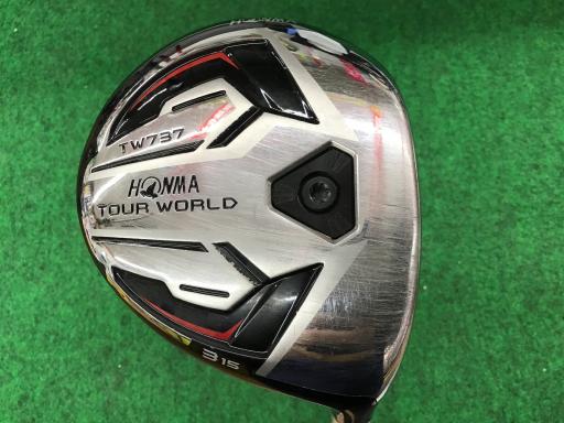 中古 Cランク （フレックスS） 本間ゴルフ TOUR　WORLD　TW737　3W(15°) VIZARD　EX-A55 S 男性用 右利き フェアウェイウッド FW