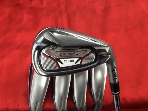 【中古】 本間ゴルフ Be ZEAL 535 5S アイアンセット IR NS PRO 950GH (フレックスS) メンズ 男性用 右利き 右用 Cランク ゴルフクラブ