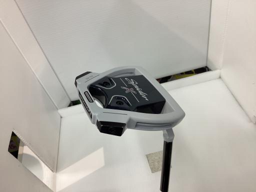 【中古】 テーラーメイド Spider X CHALK/WHITE スモールスラント 33インチ パター PT スチール(ブラック) (フレックスその他) メンズ 男性用 右利き 右用 Cランク ゴルフクラブ