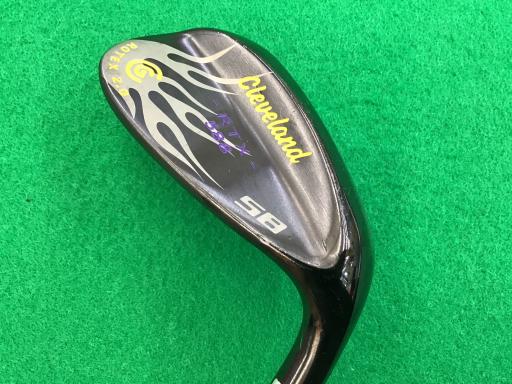中古クリーブランド 588 RTX 2.0 ブラックサテン ウェッジ 風＆雷 2本セット WEDGE 2本SET D/Gデザインチューニング[2213 中古 クリーブランド Cleveland 588 RTX 2.0 ブラックサテン 58°⁄10