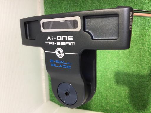 【中古】 オデッセイ Ai-ONE TRI-BEAM 2-BALL BLADE CH 33インチ パター PT STROKE LAB 90 スチール (..