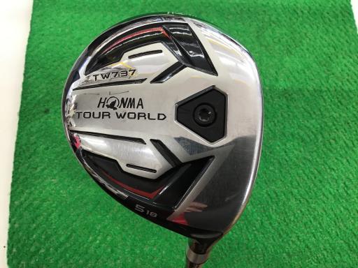 中古 Cランク （フレックスS） 本間ゴルフ TOUR　WORLD　TW737　5W VIZARD　EX-A55 S 男性用 右利き フェアウェイウッド FW