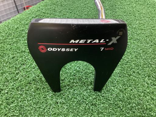 【中古】 オデッセイ METAL-X #7 MID 41インチ パター PT スチール (フレックスその他) メンズ 男性用 右利き 右用 Cランク ゴルフクラブ
