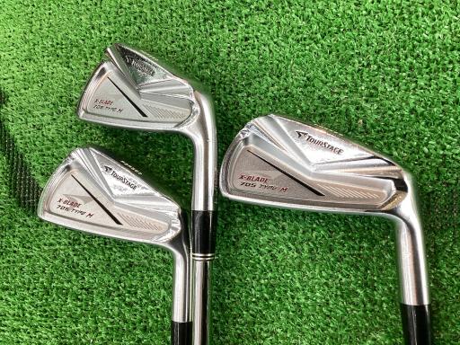 【中古】 ブリヂストン TOURSTAGE X-BLADE 705 TYPE M 6S アイアンセット IR Dynamic Gold (フレックスS) メンズ 男性用 右利き 右用 Cランク ゴルフクラブ