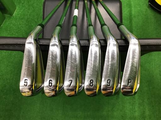 【中古】 キャロウェイ X FORGED(2024) ノーメッキ(CE限定) 6S アイアンセット IR 純正特注シャフト (フレックスS) メンズ 男性用 右利き 右用 Cランク ゴルフクラブ