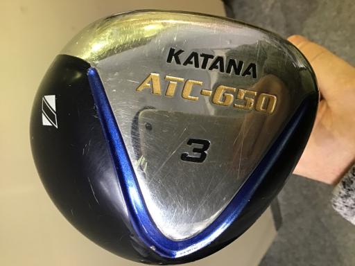 【中古】 カタナゴルフ KATANA ATC-650 3W フェアウェイウッド FW KTA-55(フェアウェイ) (フレックスR) メンズ 男性用 右利き 右用 Cランク ゴルフクラブ