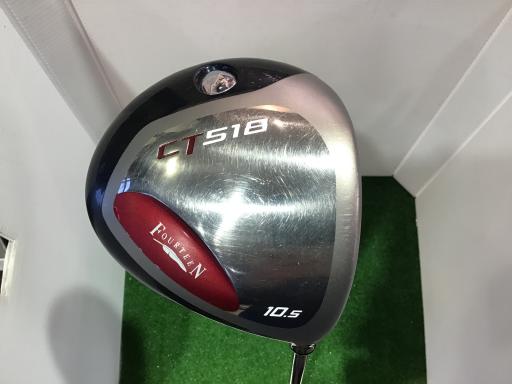 FOURTEEN - 【中古】 フォーティーン CT-518 10.5° ドライバー DR 純正特注シャフト (フレックスその他) メンズ 男性用 右利き 右用 Cランク ゴルフクラブ