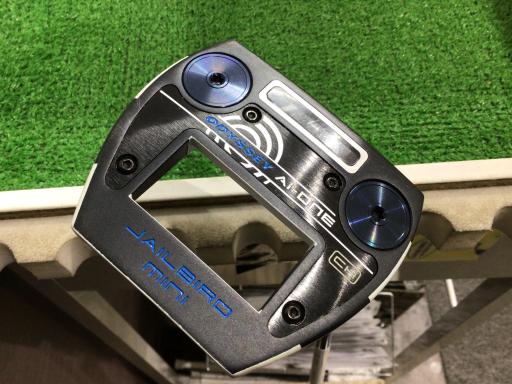 【中古】 オデッセイ Ai-ONE JAILBIRD MINI CH 35インチ USA パター PT STROKE LAB 90 スチール (フレ..