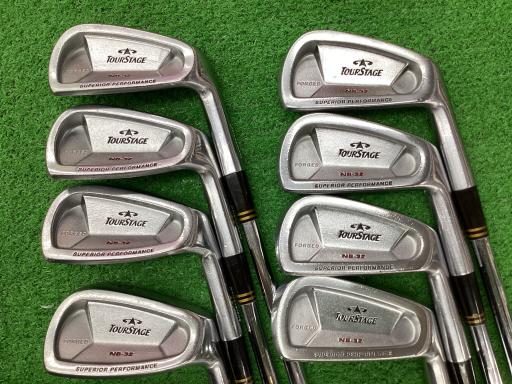 【中古】 ブリヂストン TOURSTAGE NB-32 10S アイアンセット IR Dynamic Gold (フレックスS) メンズ 男性用 右利き 右用 Dランク ゴルフクラブ