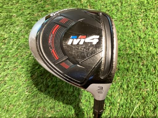 【中古】 テーラーメイド M4 3W USA フェアウェイウッド FW Fujikura ATMOS Red 6 (フレックスS) メンズ 男性用 右利き 右用 Cランク ゴルフクラブ