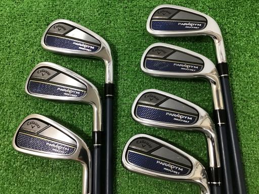 【中古】 キャロウェイ PARADYM MAX FAST 7S アイアンセット IR SPEEDER NX 40 for CW(PARADYM IR) (フレックスR) メンズ 男性用 右利き 右用 Cランク ゴルフクラブ