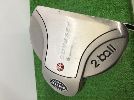 【中古】 オデッセイ WHITE STEEL 2・ball 33インチ パター PT スチール (フレックスその他) メンズ 男性用 右利き 右用 Dランク ゴルフクラブ