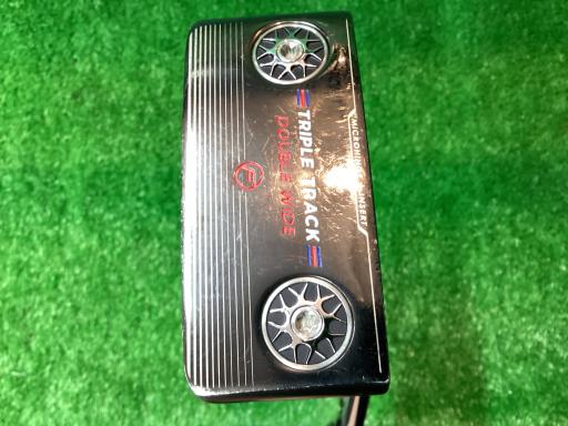 ZEBRA - 【中古】 オデッセイ TRIPLE TRACK DOUBLE WIDE FLOW 35インチ パター PT STROKE LAB BLACK (フレックスその他) メンズ 男性用 右利き 右用 Cランク ゴルフクラブ