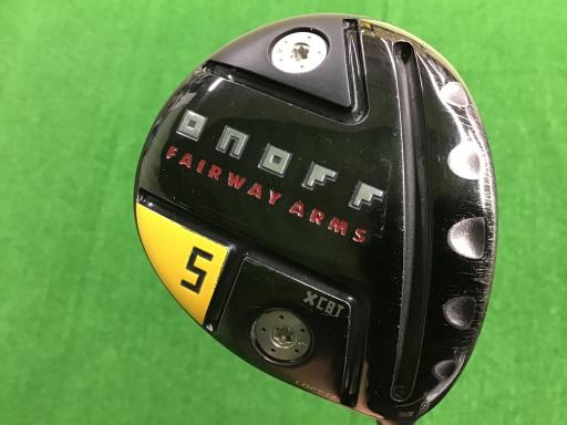 【中古】 グローブライド ONOFF ARMS(2022) KURO 5W フェアウェイウッド FW 純正特注シャフト (フレックスS) メンズ 男性用 右利き 右用 Cランク ゴルフクラブ