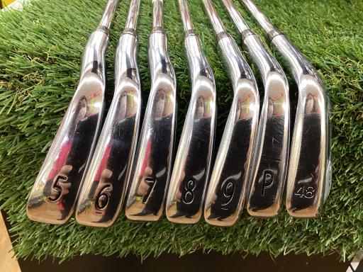 中古 Cランク （フレックスS） タイトリスト Titleist AP3 718 7S 純正特注シャフト S 男性用 右利き アイアンセット IR