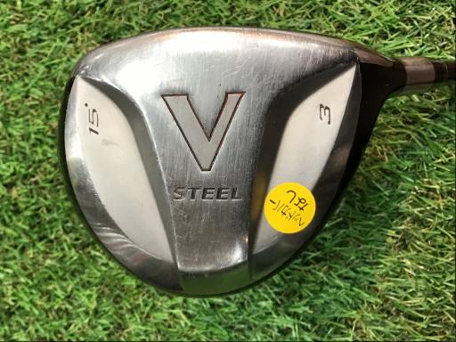 Taylor Made - 【中古】 テーラーメイド V STEEL 15° フェアウェイウッド FW M.A.S.2 PLUS (フレックスR) メンズ 男性用 右利き 右用 Dランク ゴルフクラブ