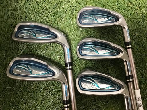 【中古】 ミズノ EURUS(2017) ターコイズブルー 5S レディース アイアンセット IR EXSAR(2017) (フレックスL) レディース 女性用...