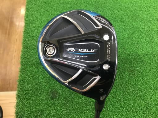 タイプ男性用利き手右利き商品コード2100401878340クラブ種別フェアウェイウッドメーカー名キャロウェイ商品名ROGUE　STAR　3W発売年2018シャフトSpeeder　EVOLUTION　for　CW　50（フェアウェイ）シャフト材質カーボンメーカーフレックスRフレックスRクラブセット組合せ内容クラブセット本数0クラブセット不足本数0クラブセット実本数0総合ランク&nbsp;ランクについて傷状態：ヘッド上部C傷状態：フェースC傷状態：ヘッド下部C傷状態：シャフトB傷状態：グリップオリジナル 良好傷状態：ヘッドカバーヘッドカバー無し査定特記・商品状態&nbsp;メーカーカタログ情報となりますので、実商品と異なる場合がございます。ヘッドロフト角(°)15ヘッド体積(cc)180シャフト長(インチ)43.25クラブ重量(g)306店舗名川西久代店住所兵庫県川西市久代2−14−8電話番号072-756-7760キャロウェイROGUE　STAR　3W