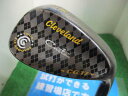 【中古】 クリーブランド CG17 ブラックパール Custom(イエロー) 58°/12° ウェッジ WG Dynamic Gold (フレックスS) メンズ 男性用 右利き 右用 Dランク ゴルフクラブ(4)