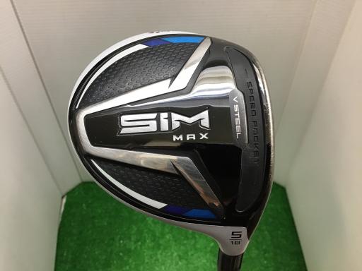 【中古】 テーラーメイド SIM MAX 5W フェアウェイウッド FW TENSEI BLUE TM50(FW) (フレックスSR) メンズ 男性用 右利き 右用 Cランク ゴルフクラブ