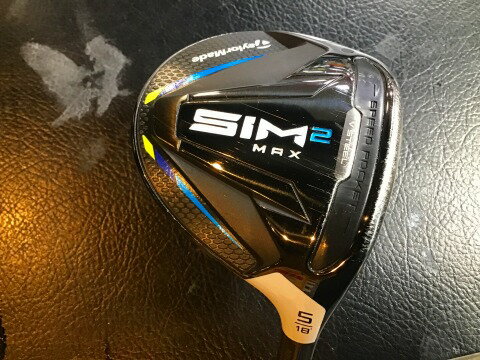 Taylor Made - 【中古】 テーラーメイド SIM2 MAX 5W フェアウェイウッド FW 純正特注シャフト (フレックスS) メンズ 男性用 右利き 右用 Cランク ゴルフクラブ