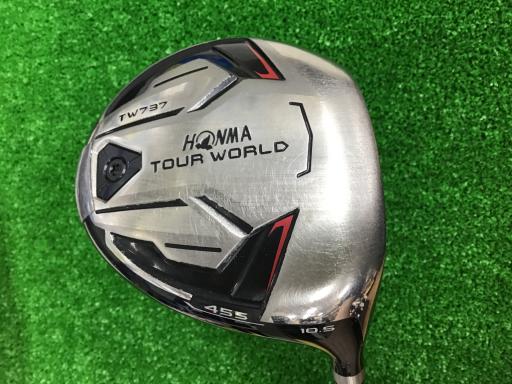 中古 Cランク （フレックスSR） 本間ゴルフ TOUR　WORLD　TW737　455　10.5° VIZARD　EX-C65 SR 男性用 右利き ドライバー DR