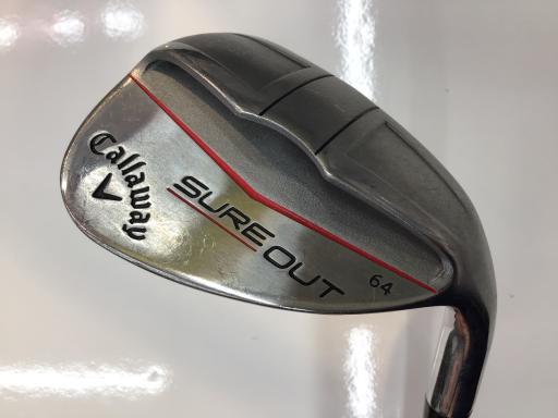 中古 Cランク （フレックスその他） キャロウェイ SURE OUT 64° USA KBS TOUR 90 WEDGE 男性用 右利き ウェッジ WG