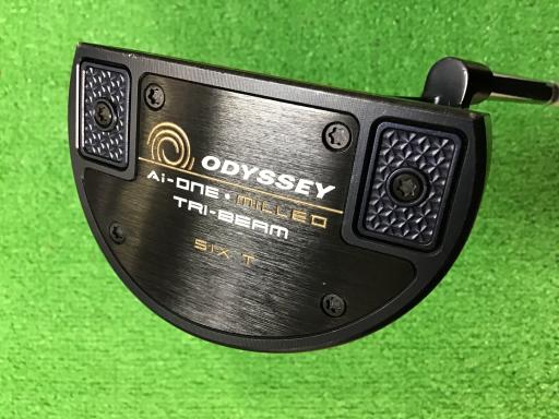 【中古】 オデッセイ Ai-ONE・MILLED TRI-BEAM SIX T 34インチ パター PT STROKE LAB 90 スチール (フ..