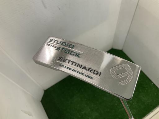 【中古】 ベティナルディ BETTINARDI STUDIO STOCK 9(2023) クランク 34インチ パター PT スチール (フレックスその他) メンズ 男性用 右利き 右用 Bランク ゴルフクラブ