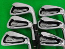 中古 Cランク （フレックスS） ダンロップ SRIXON Z585 6S Miyazaki Mahana S 男性用 右利き アイアンセット IR