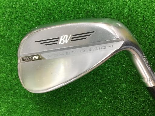 【中古】 タイトリスト VOKEY SPIN MILLED SM8 ツアークロム 52°/08°F ウェッジ WG Dynamic Gold (フレックスS) メンズ 男性用 右利き 右用 Dランク ゴルフクラブ