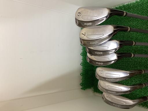 【中古】 プロギア egg(2011) 8S アイアンセット IR eggオリジナルカーボン (フレックスR) メンズ 男性用 右利き 右用 Dランク ゴルフクラブ