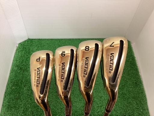【中古】 カタナゴルフ VOLTiO III G SERIES Hi(ゴールド) 4S アイアンセット IR VOLTiO Tour AD VS-5(ゴールド) (フレックスR) メンズ 男性用 右利き 右用 Cランク ゴルフクラブ