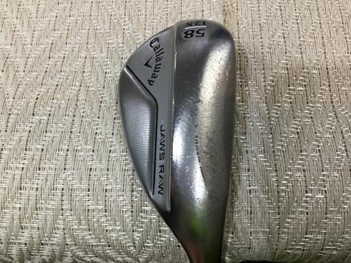 【中古】 キャロウェイ JAWS RAW クロムメッキ 58°/12°X ウェッジ WG Dynamic Gold (フレックスS) メンズ 男性用 右利き 右用 Cランク ゴルフクラブ