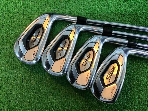 中古 Cランク （フレックスS） タイトリスト Titleist AP3 718 7S NS PRO MODUS3 TOUR105 S 男性用 右利き アイアンセット IR