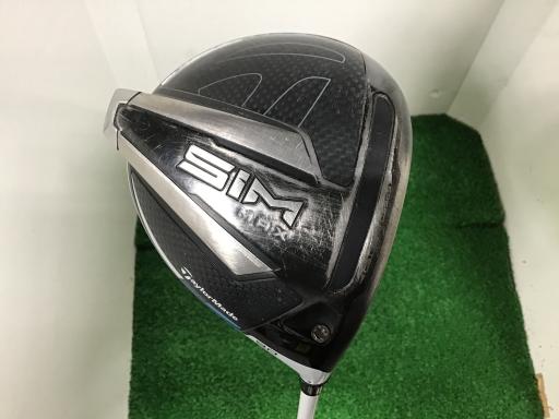 WOSS - 【中古】 テーラーメイド SIM MAX 9° ドライバー DR 純正特注シャフト (フレックスS) メンズ 男性用 右利き 右用 Cランク ゴルフクラブ