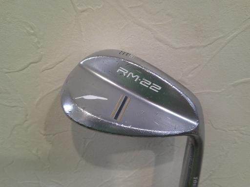 中古 Cランク （フレックスその他） フォーティーン RM-22　ニッケルクロムメッキ　56°/08° Dynamic　Gold WEDGE 男性用 右利き ウェッジ WG