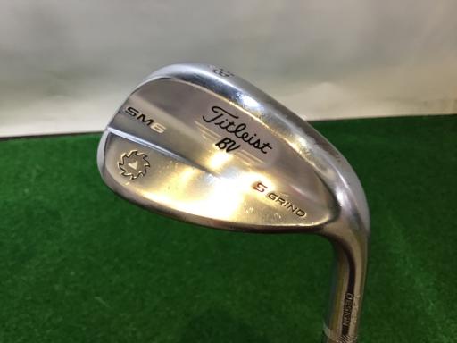 中古 Dランク （フレックスS） タイトリスト VOKEY　SPIN　MILLED　SM6　ツアークロム　58°/10°S Dynamic　Gold S200 男性用 右利き ウェッジ WG