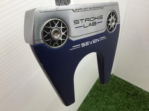 中古 Cランク （フレックスその他） オデッセイ STROKE　LAB　SEVEN(シルバー/ネイビー)　32インチ　レディース STROKE　LAB その他 レディース 右利き パター PT