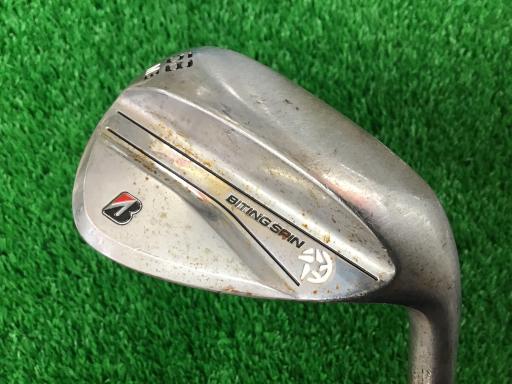 【中古】 ブリヂストン BRIDGESTONE BITING SPIN ノーメッキ 58°/08°M ウェッジ WG 純正特注シャフト (フレックスS) メンズ 男性用 右利き 右用 Cランク ゴルフクラブ